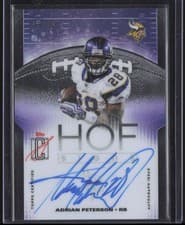 2025 Topps Signature Class HOF Signs Adrian Peterson #HOF-AP card