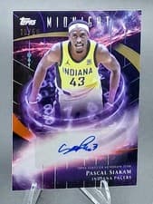 2025-26 Topps Midnight Stroke of Midnight Autographs Pascal Siakam #SM-PS card