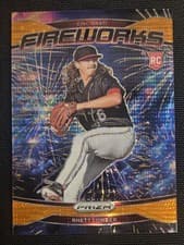 2025 Panini Prizm Fireworks Rhett Lowder #12 card