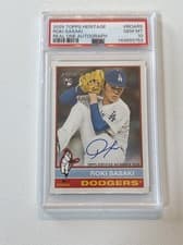 2025 Topps Heritage Real One Autographs Roki Sasaki #ROA-RS card