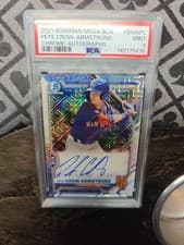Pete Crow Armstrong 2021 Bowman Chrome Mega Box Mojo Autographs card