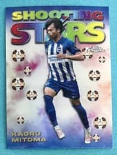 Kaoru Mitoma 2023 Topps Chrome UEFA Club 1998 Shooting Stars card