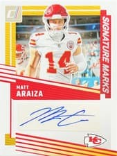 2025 Donruss Signature Marks Matt Araiza #SM-MAA card