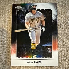 2025 Topps Chrome Update Night Terrors Nick Kurtz #NT-5 card