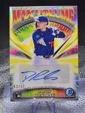 2025 Bowman Chrome Max Volume Autographs Dalton Rushing #MVA-DR card