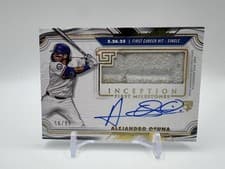 2025 Topps Inception MLB First Milestone Autograph Relics Alejandro Osuna #FMAR-AO card