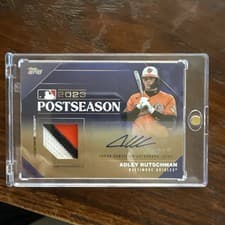 Adley Rutschman 2024 Topps Postseason Performance Autograph Relic card