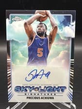 2024-25 Topps Chrome Sky-Light Signatures Precious Achiuwa #SLS-PAC card