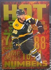 2025-26 Flair Hot Numbers David Pastrnak #HN-19 card