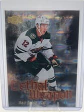 2025-26 SkyBox Metal Universe Lethal Weapon Matt Boldy #LW-13 card