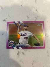 Jacob deGrom 2021 Topps Chrome card