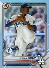 Josiah Gray 2020 Bowman 1st Edition card
