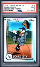 2025 Topps Chrome Update Mickey and Friends Donald Duck #MLBA-14 card