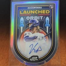 2025 Topps Cosmic Chrome Launched Into Orbit Autographs Kevin Alcántara #LIOA-KA card
