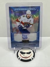 Aleksander Barkov 2024-25 O-Pee-Chee Platinum Blue Rainbow Autographs card