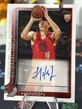 2025-26 Topps Flagship Real One Rookie Autographs Yang Hansen #TFRR-YH card