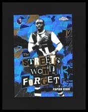 2026 Topps Chrome Premier League The Streets Won’t Forget Papiss Cisse Gold #SWF-7 card