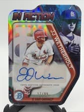 2025 Bowman Draft Bowman in Action Autographs JJ Wetherholt #BIA-JW card