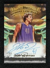 2024-25 Topps Inception Memory Lane Marks Dirk Nowitzki #MLM-DN card
