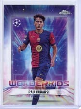 Pau Cubarsi 2024 Topps Chrome UEFA Wonderkids card