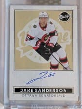 2024-25 Upper Deck Clear Cut Vintage Autos Jake Sanderson #VA-JS card