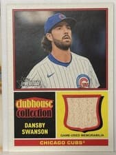 2025 Topps Heritage Clubhouse Collection Relics Dansby Swanson #CCR-DS card