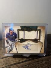 2026 Topps Tier One Autographed Tier One Jumbo Relics Jordan Beck #AT1JR-JBE card