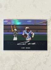 2025 Topps Chrome Tecmo Autographs Cam Ward #TA-CW card