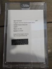 2025-26 Panini Signature Series Signature Stats Larry Bird #3 card