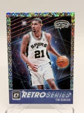 Tim Duncan 2018 Panini Donruss Optic Retro Series card