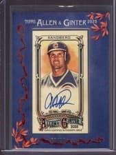 2025 Topps Allen & Ginter Framed Mini Autographs (Baseball) Ryne Sandberg #MA-RS card