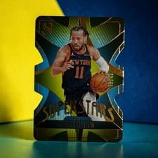 Jalen Brunson 2024-25 Panini Silhouette Superstars Die-Cut card