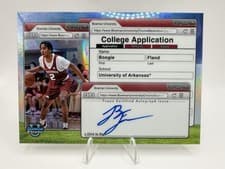 2024-25 Bowman University Chrome College Application Autographs Boogie Fland #CAA-BF card