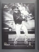 2025 Topps Black & White Base Set Mike Trout #106 card
