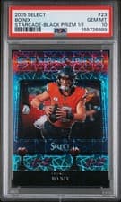 2025 Panini Select Starcade Bo Nix #23 card