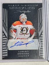 2025-26 Upper Deck Black Diamond Sparkling Scripts Lukas Dostal #SS-LD card