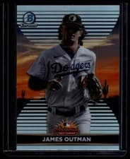 James Outman 2022 Bowman Chrome 2021 AFL Fall Stars card