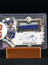 2025 Topps Diamond Icons Autographed Jumbo Patches Shohei Ohtani #AJP-SO card