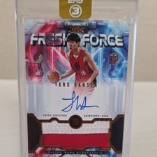 2025-26 Topps 3 Fresh Force Relic Autos Yang Hansen #FFR-YH card