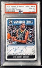 Kevin Durant 2018 Panini Donruss Optic Signature Series card