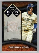 2025 Topps Rounding the Bases Relics Christian Yelich #RTB-YEL card