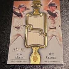 2026 Topps Tier One Dual Player Relics Willy Adames #DPR-AC card