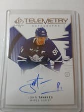2024-25 SP Authentic Telemetry Autographs John Tavares #T-TA card