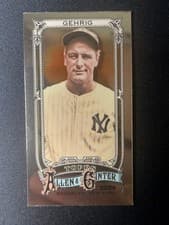 2025 Topps Allen & Ginter Mini Chrome Lou Gehrig #6 card