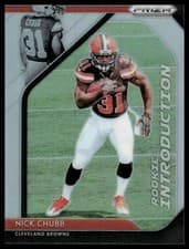 Nick Chubb 2018 Panini Prizm Rookie Introduction card