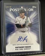 2025 Topps Postseason Performance Autograph Anthony Rizzo #PPA-AR card