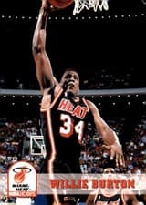 Willie Burton 1993-94 Hoops Base Set card