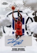 2025-26 Topps Chrome Sky Write Signatures Kobe Brown #SWS-KB card