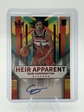 2024-25 Panini Court Kings Heir Apparent Autographs Bub Carrington #HA-BUB card