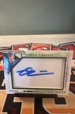 2025 Panini Boys of Summer Jumbo Acetate Signatures Owen Caissie #42 card